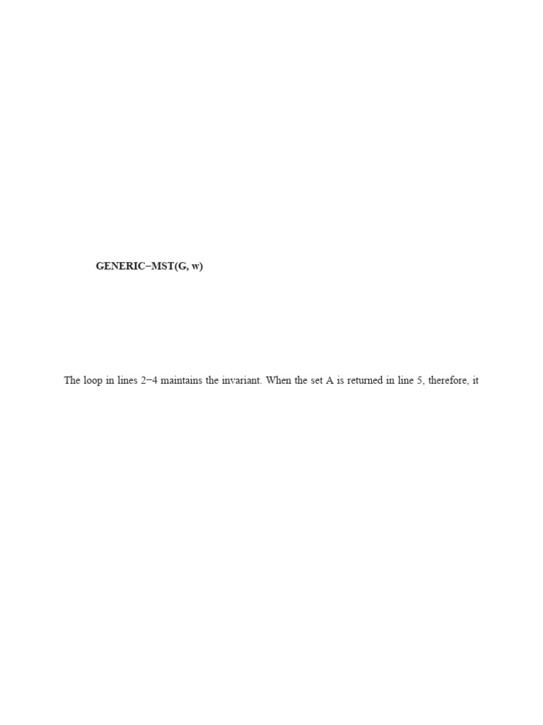 Minimum Spanning Tree Algorithms | PDF | Teaching Methods & Materials