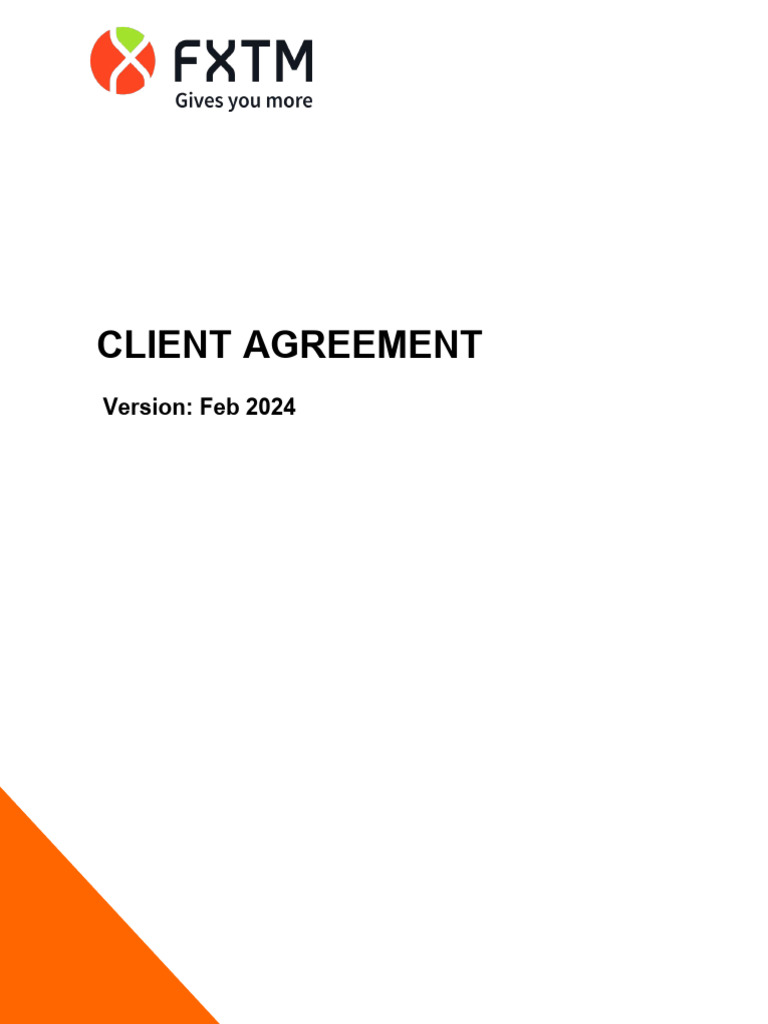 Client Agreement for FXTM Services | PDF | Margin (Finance ...