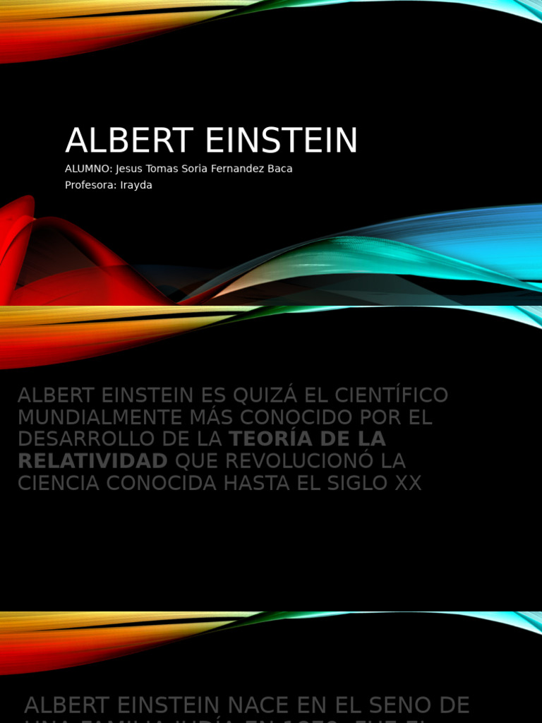 Biografía de Albert Einstein | PDF