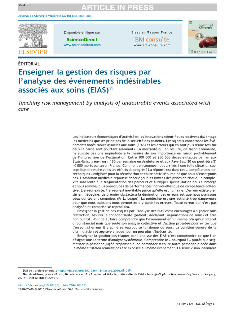 Enseigner La Gestion Des Risques | PDF | Risque | Sécurité