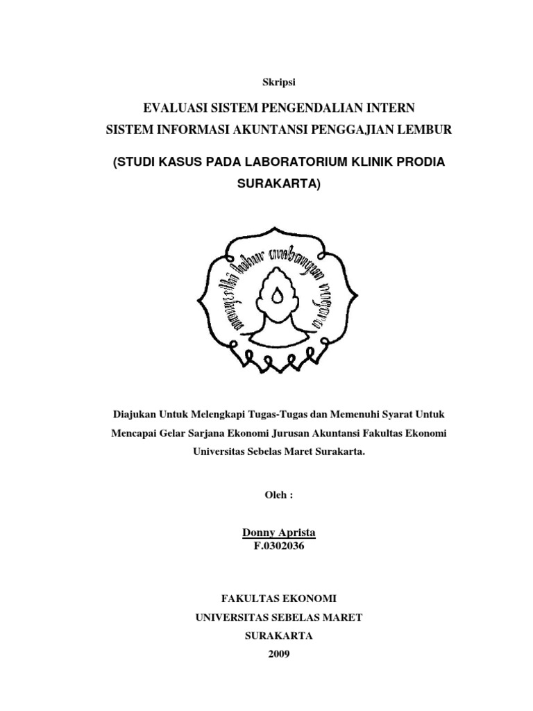 Skripsi Sistem Informasi Akuntansi Penggajian Dan Pengupahan Pejuang Skripsi