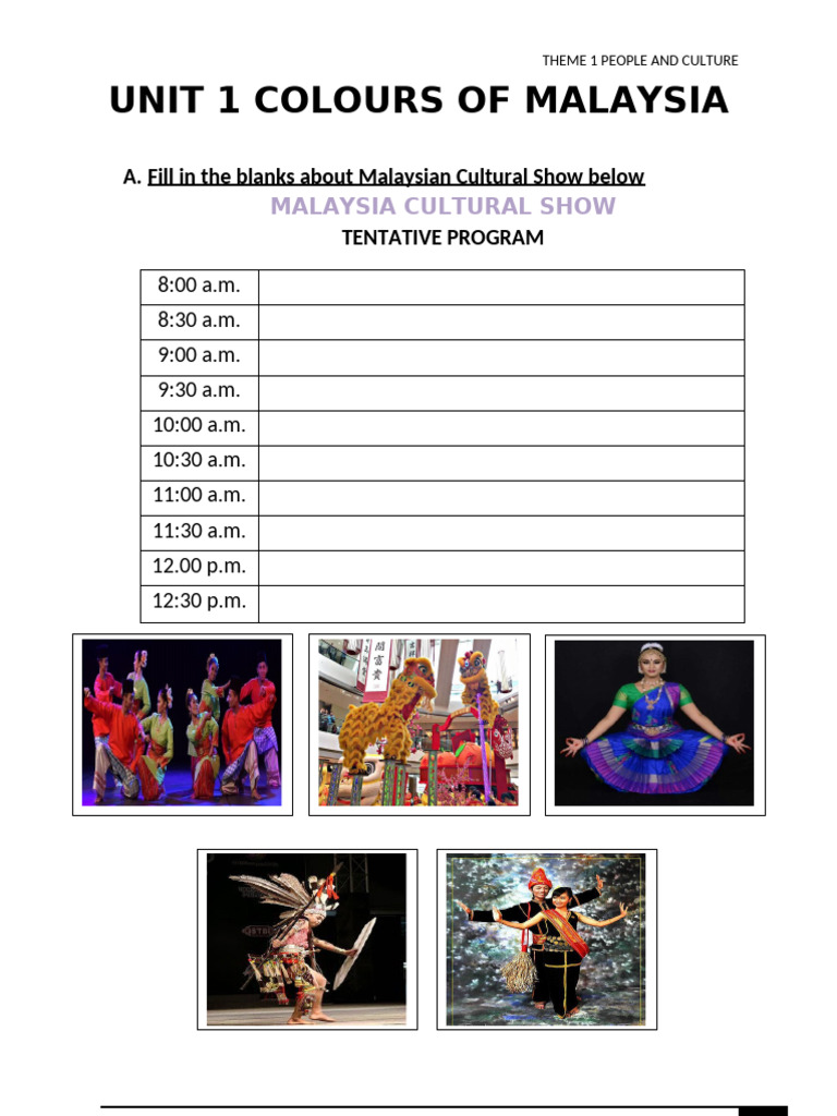3 Malaysian Cultural Show | PDF