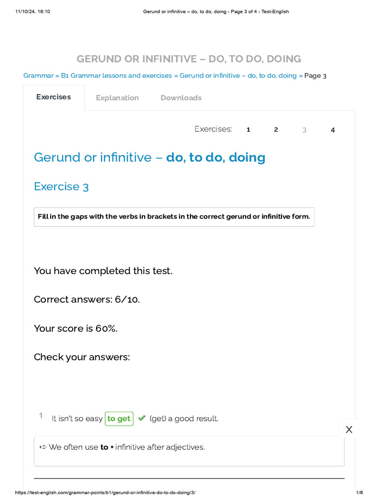 Gerund vs Infinitive: Usage Guide | PDF | Linguistic Typology | Grammar