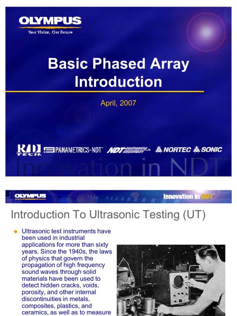 Introduction to Phased Array Probes | PDF | Science & Mathematics ...