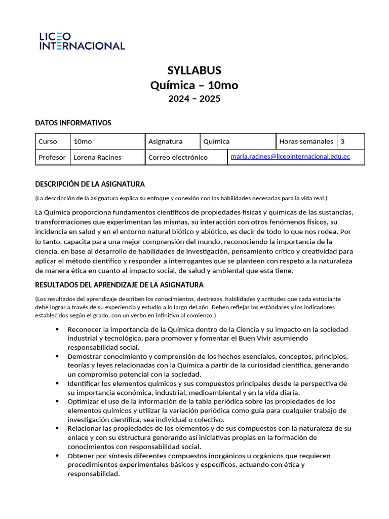 Química Inorgánica y Creatividad en 10mo | PDF | Química | Compuestos ...