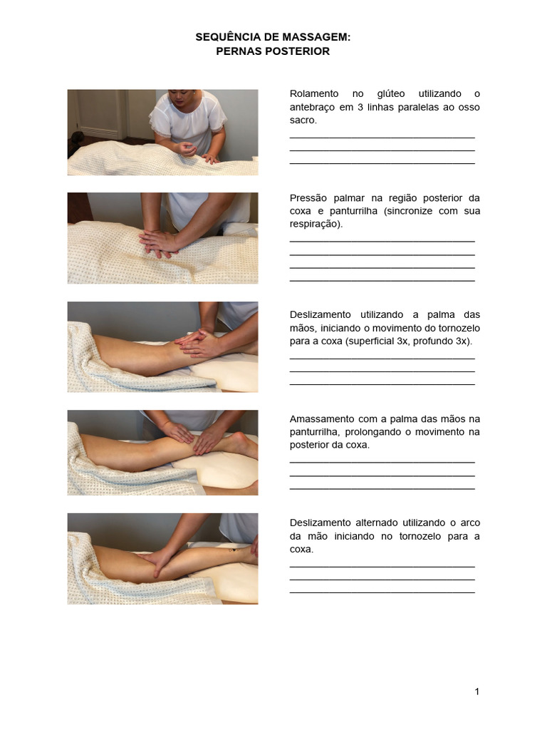 Sequência de Massagem para Pernas | PDF | Pé | Anatomia humana