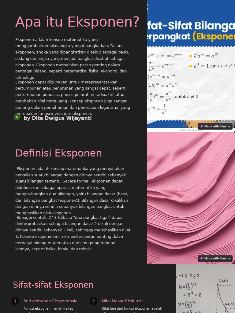 Memahami Konsep Eksponen Matematika | PDF