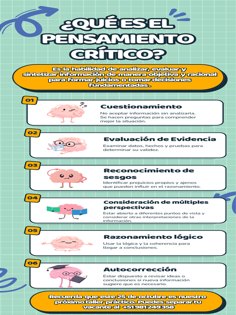 Info Pensamiento Critico | PDF | Crecimiento personal y profesional