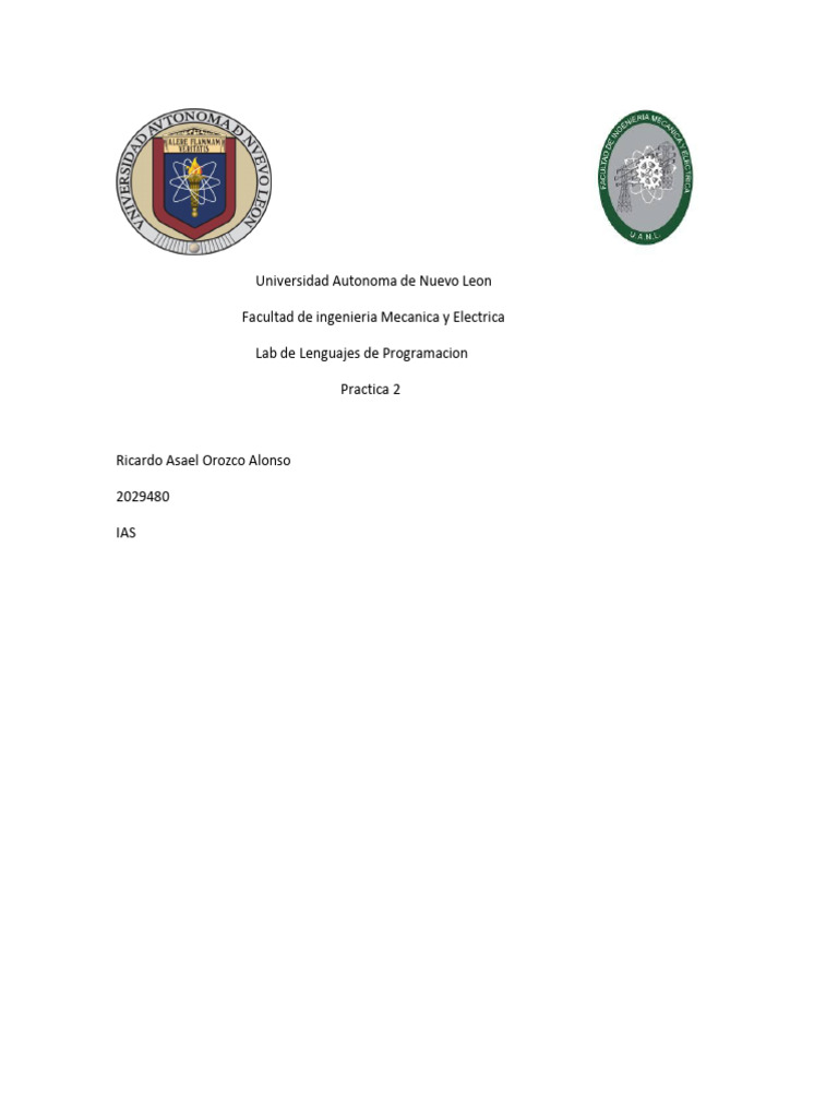 Practica 2 | PDF | Compilador | Programa de computadora