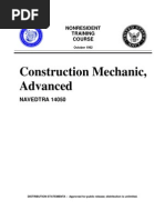 US Navy Course NAVEDTRA 14050 - Construction Mechanic, Advanced