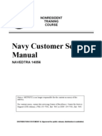 US Navy Course NAVEDTRA 14056 - US Navy Customer Service Manual