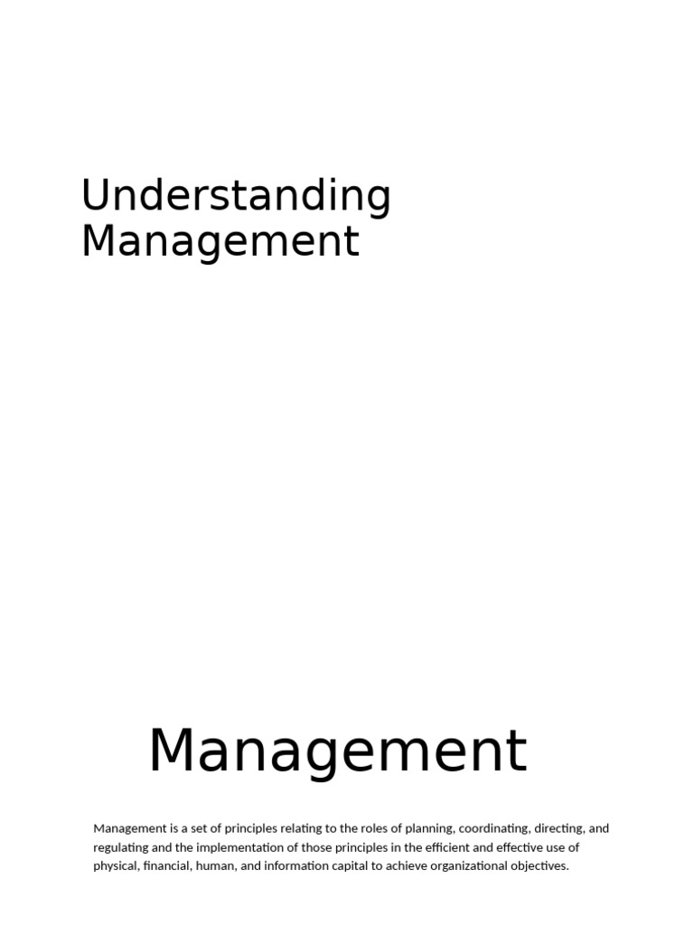 Principles of Management Explained | PDF | Leadership | Strategic Planning