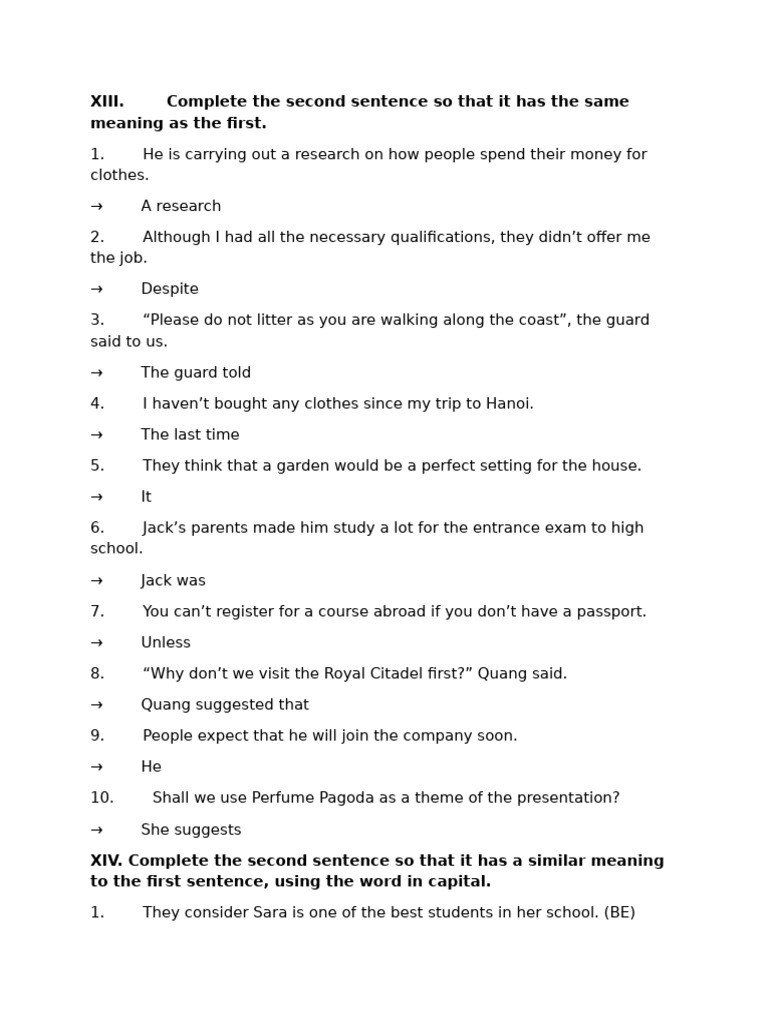 Travel Example Sentence