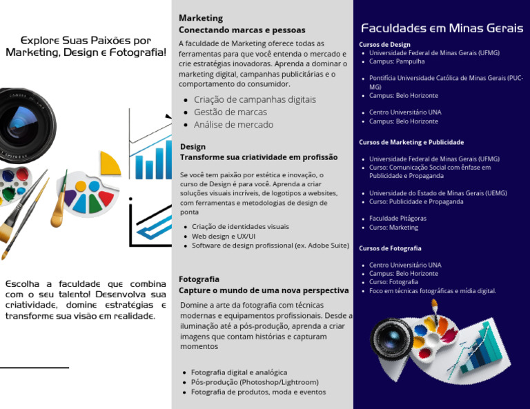Cursos em Marketing, Design e Fotografia | PDF | Marketing | Publicidade