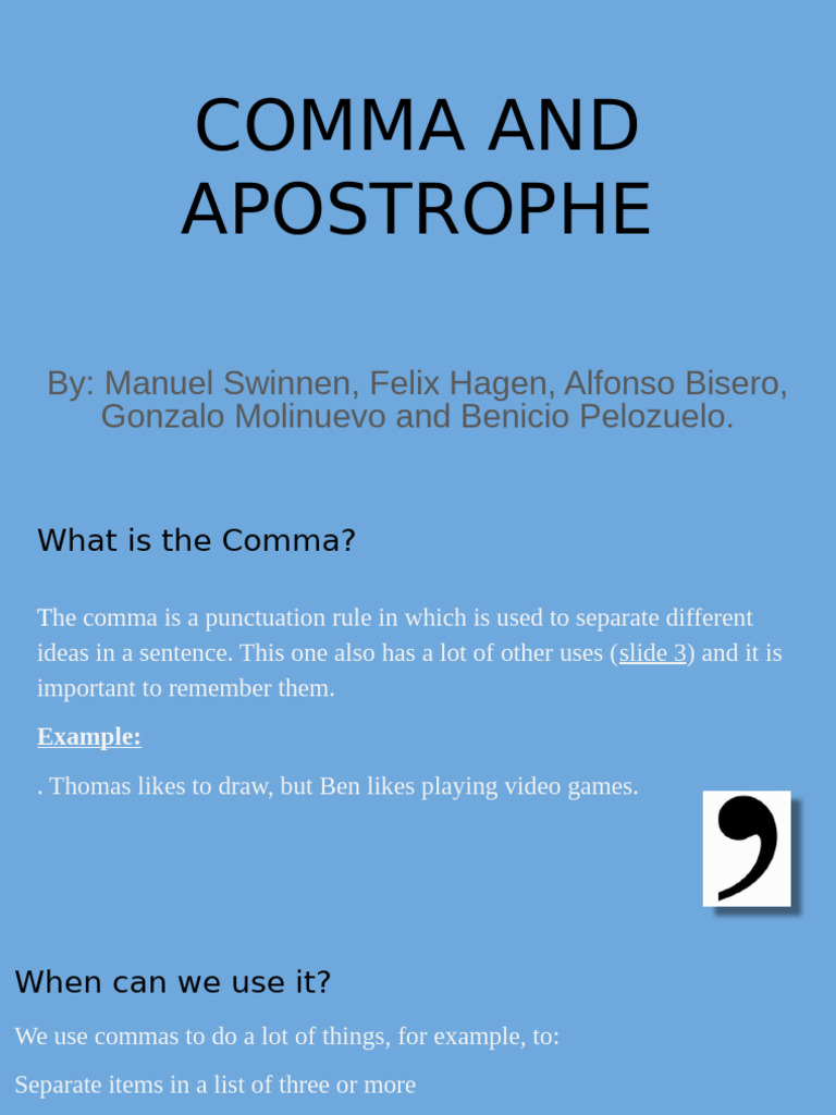Punctuation | PDF | Comma | Language Families