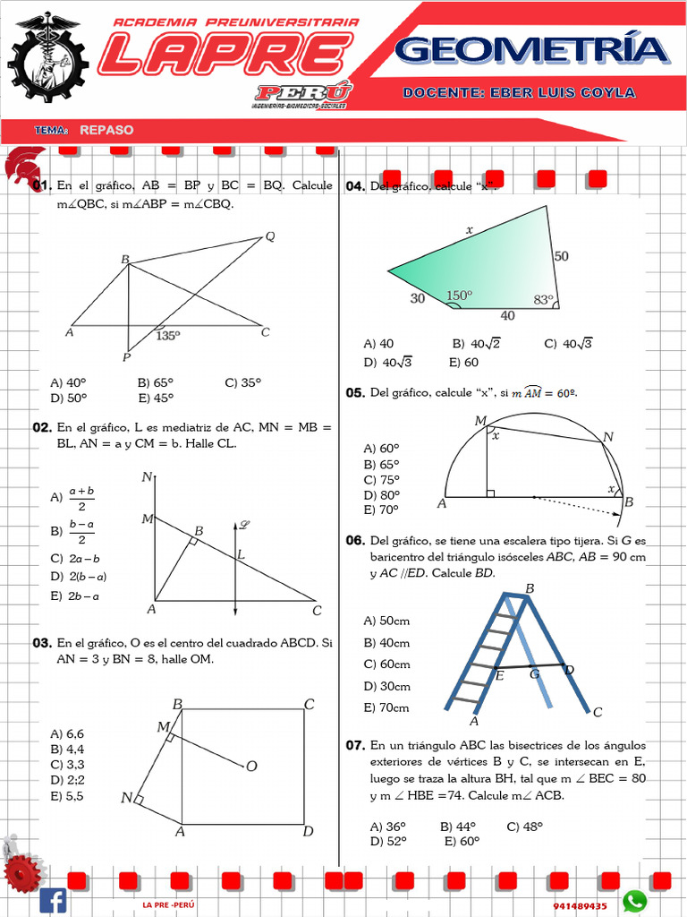 Ejercicios de Geometría Plana y Conos | PDF | Esfera | Geometría euclidiana