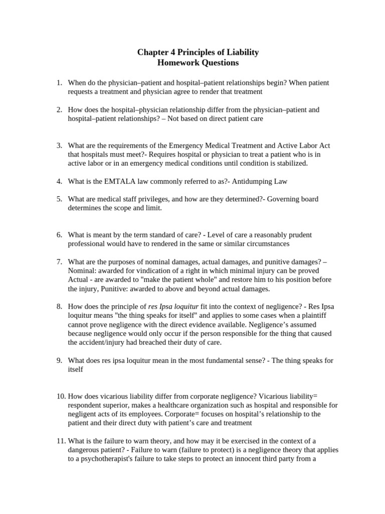 Principles of Liability in Healthcare | PDF | Negligence | Private Law