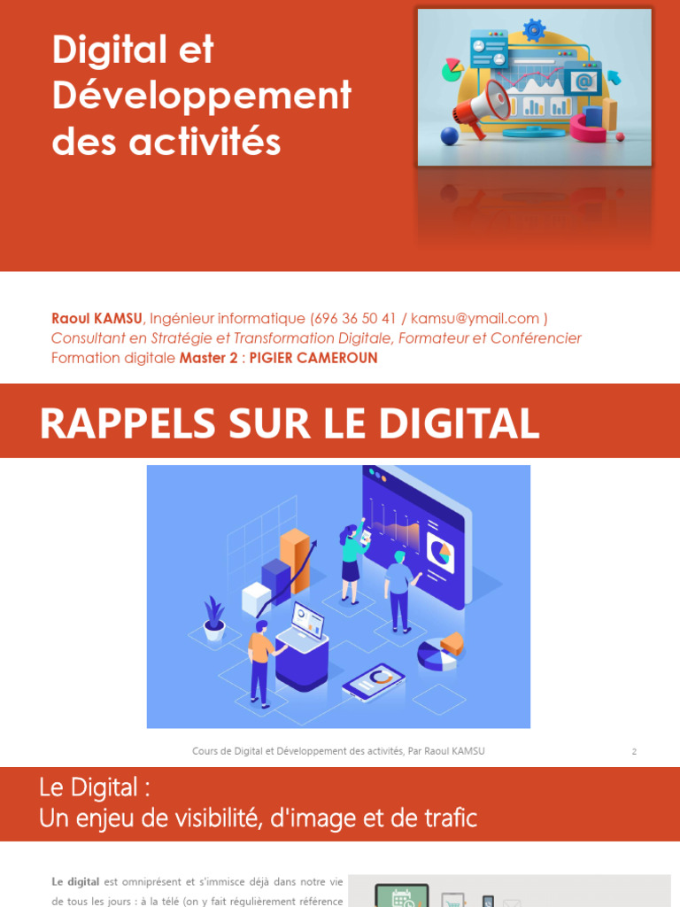 Digital et Développement des Activités | PDF | Commercialisation ...