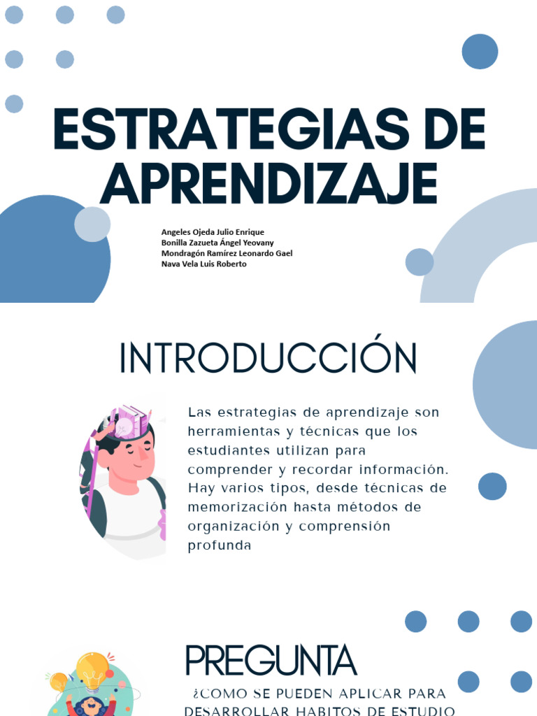 Estrategias de Aprendizaje Efectivas | PDF | Aprendizaje | Modificación ...
