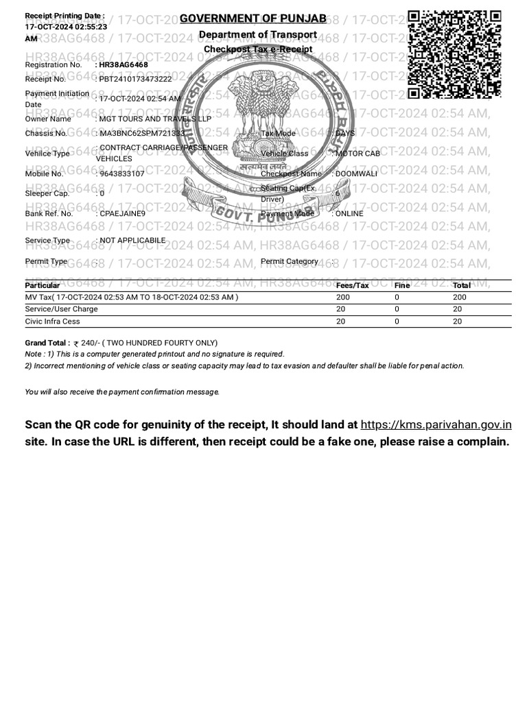 Online Tax Payment Portal Pdf Vehicles Transport
