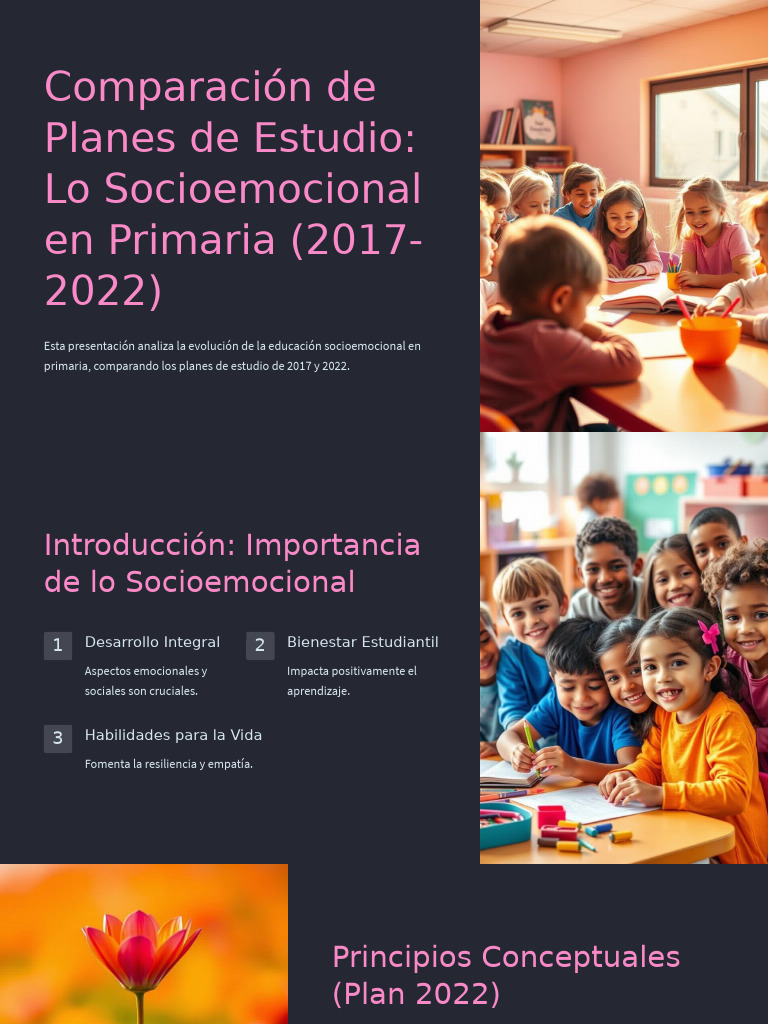 Comparacion de Planes de Estudio Lo Socioemocional en Primaria 2017 ...