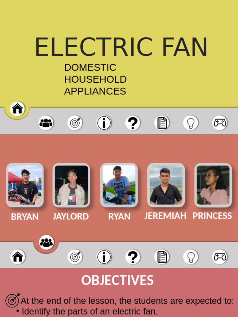 Electric Fan Presentation | PDF | Technology & Engineering