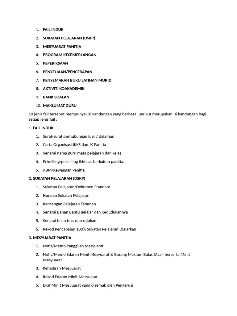 Fail Induk | PDF