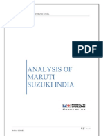 Analysis of Maruti Suzuki