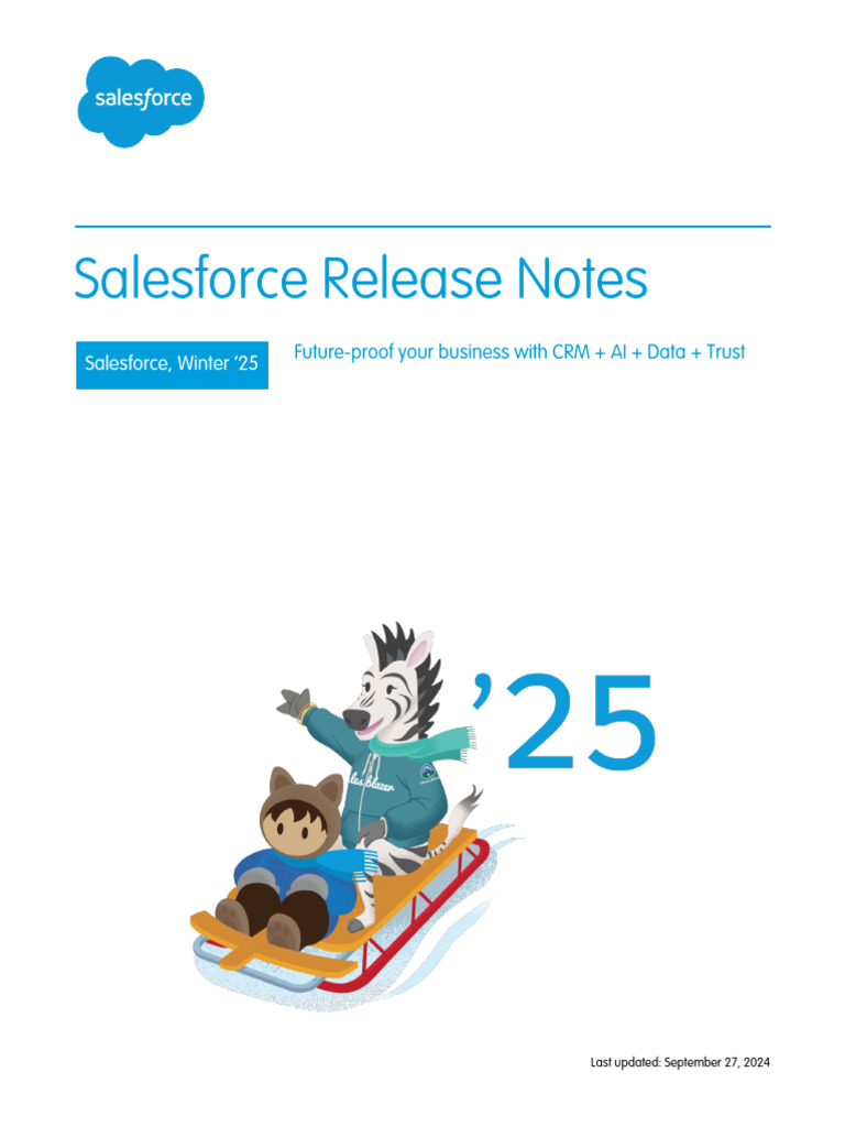 Salesforce Winter25 Release Notes | PDF | Cloud Computing | Metadata