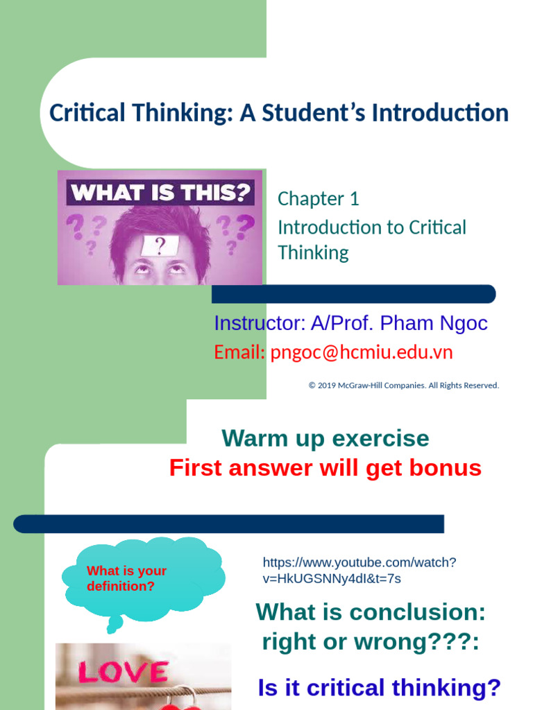Introduction to Critical Thinking | PDF | Critical Thinking | Relativism