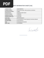Company Information Sheet (CIS) Form | PDF