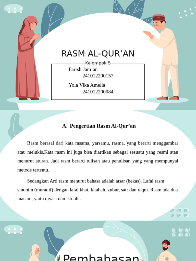 Pengertian dan Kaidah Rasm Al-Qur'an | PDF