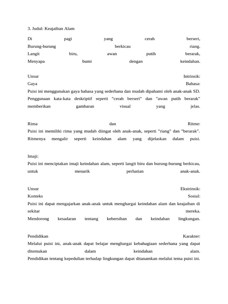 Keajaiban Alam untuk Anak-anak | PDF | Fiksi Umum