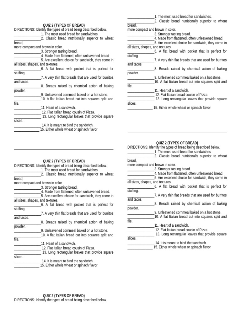 quiz-2-types-of-bread-pdf-breads-sandwich