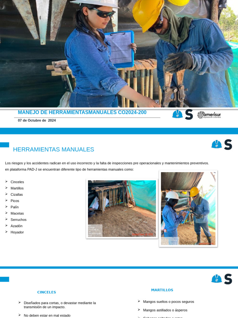 Seguridad en el Uso de Herramientas Manuales | PDF | Martillo ...