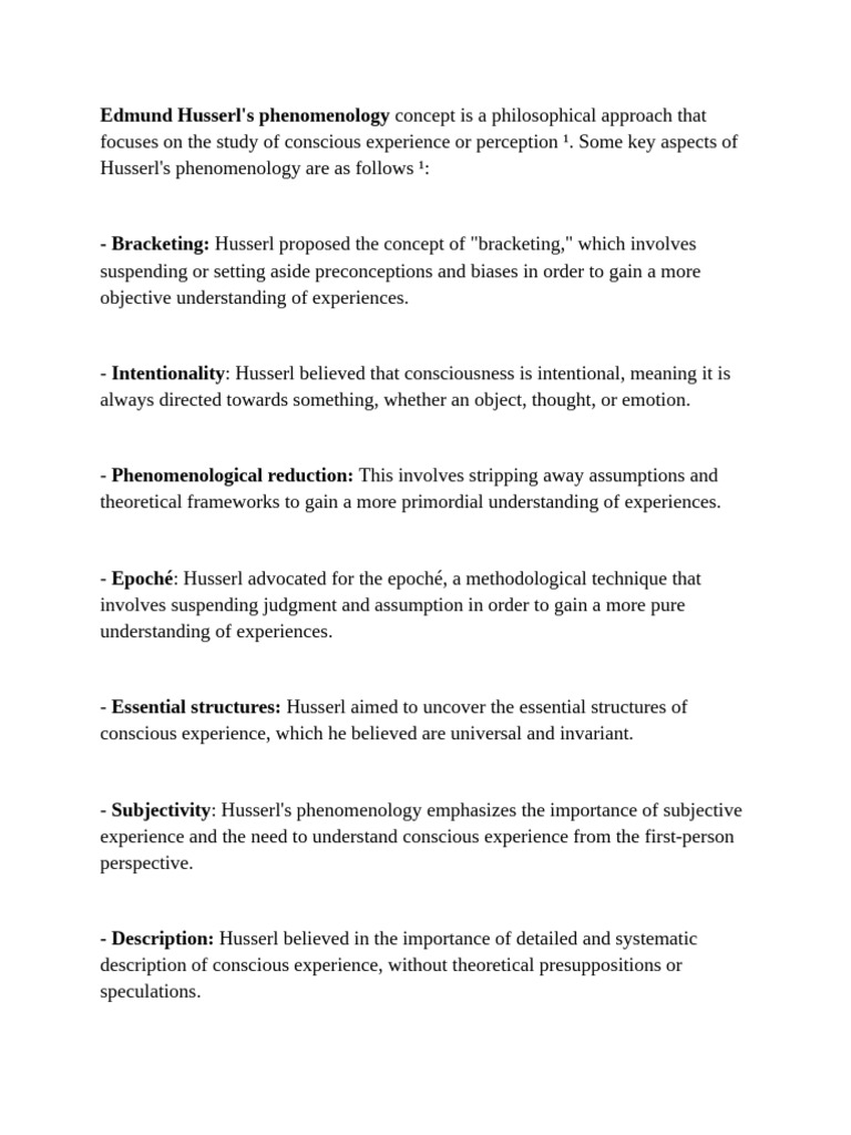 Phenomenology | PDF | Phenomenology (Philosophy) | Experience
