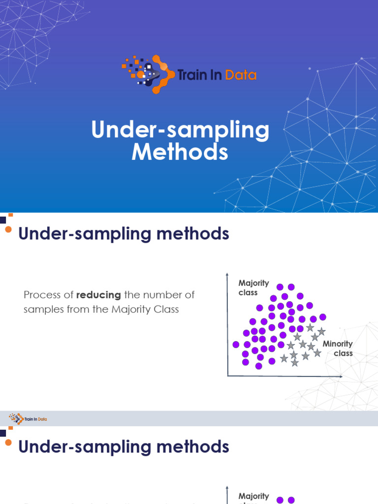 04-01-Under-sampling-Introduction | PDF | Statistical Theory