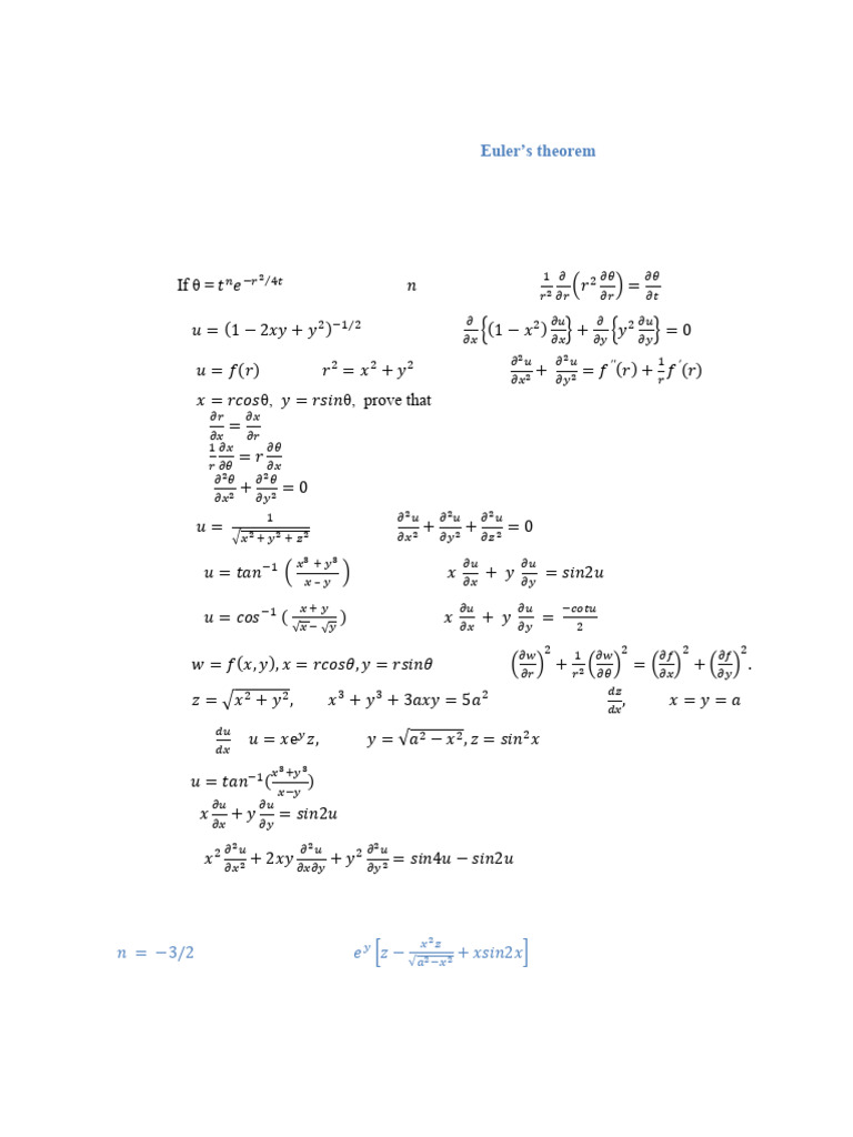 Math I: Partial Differentiation | PDF | Mathematics | Mathematical Analysis