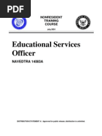 US Navy Course NAVEDTRA 14083A - Educational Services Officer