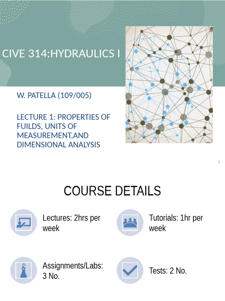 Hydraulics I: Fluid Properties & Analysis | PDF | Pressure | Weight