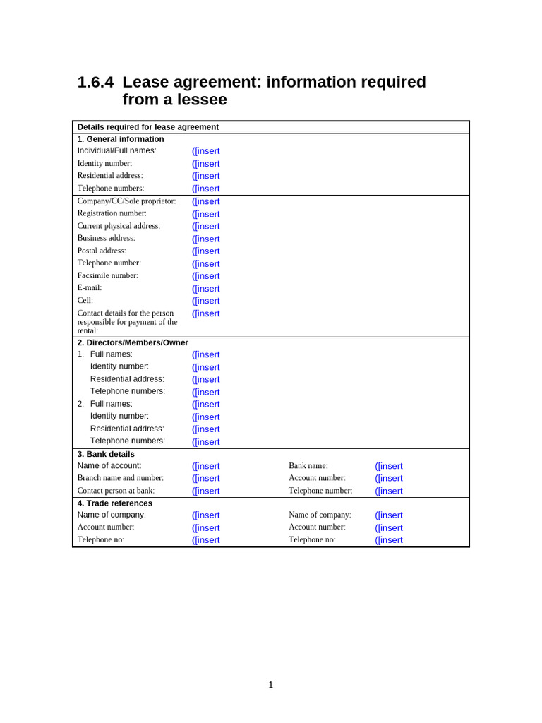 Simple Rent-to-Own Agreement Details | PDF | Lease | Identity Document