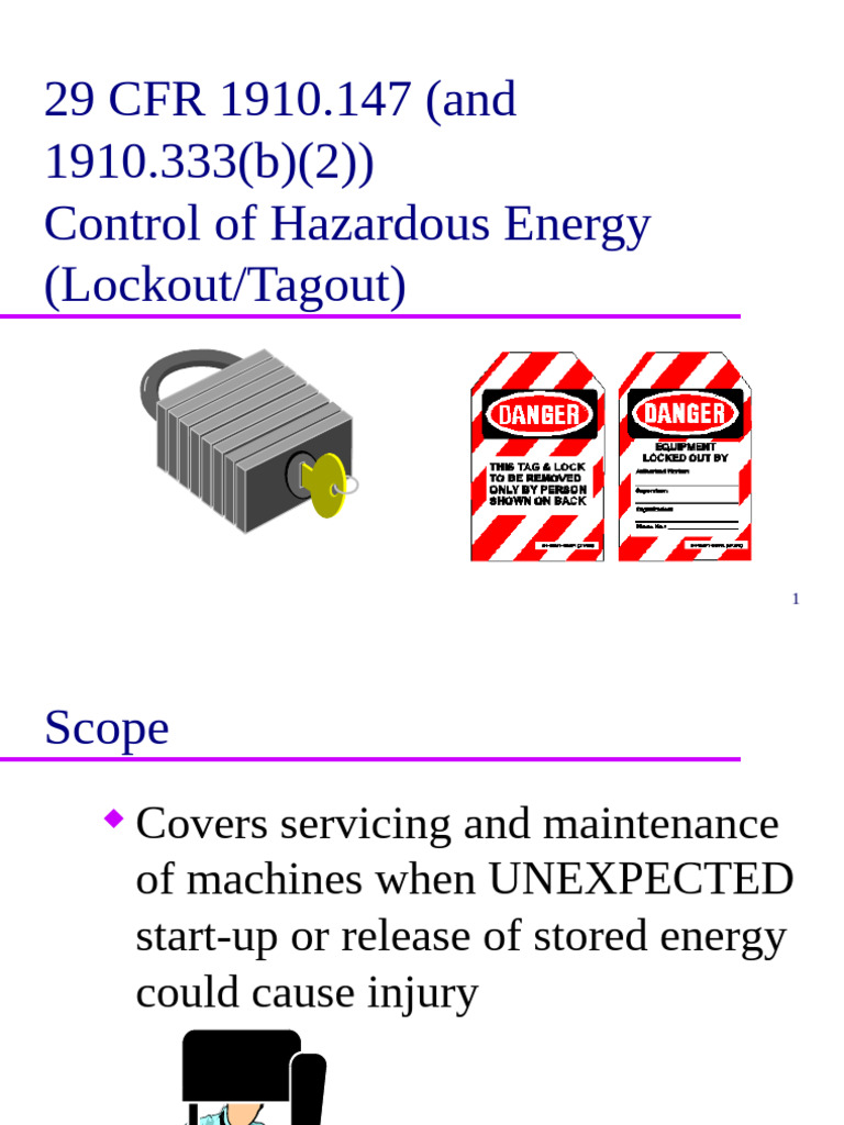 Lockout Tagout Presentation | PDF | Safety