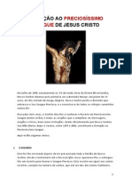 Devoçao Ao Preciosissimo Sangue de Jesus Cristo