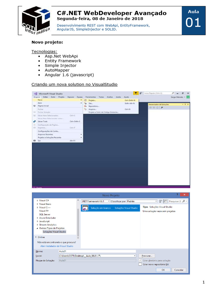 Desenvolvimento REST com C#.NET e AngularJS | PDF | C Sharp (linguagem ...