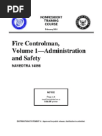 US Navy Course NAVEDTRA 14098 - Fire Control Man Volume 1-Administration and Safety