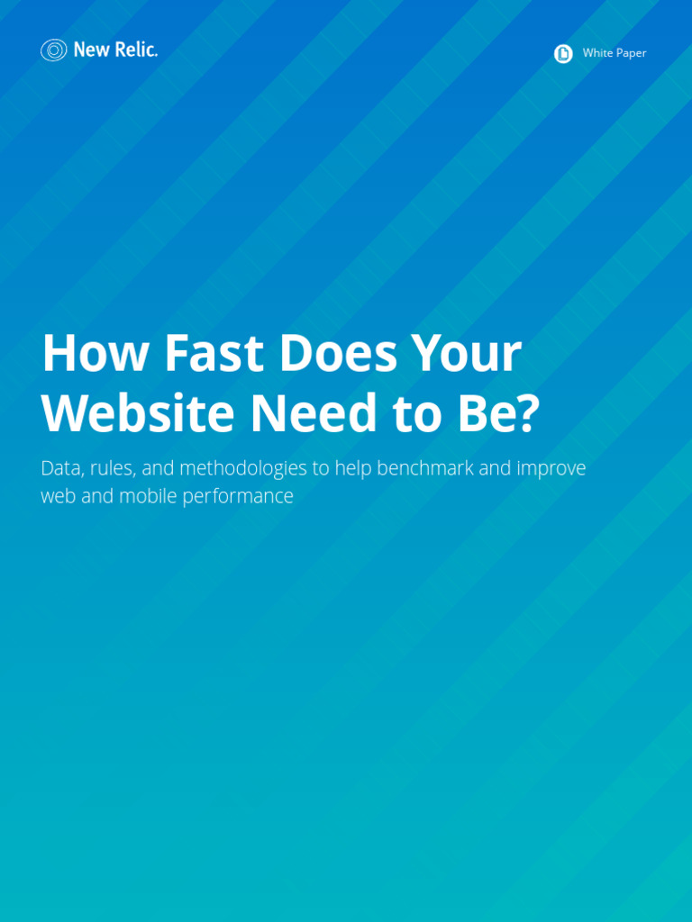 How Fast Does Your Website Need To Be | PDF | Computing | Computer Science