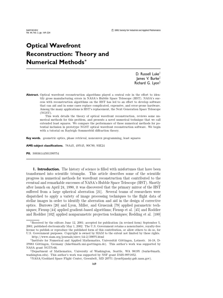 Luke 2002 | PDF | Hubble Space Telescope | Waves