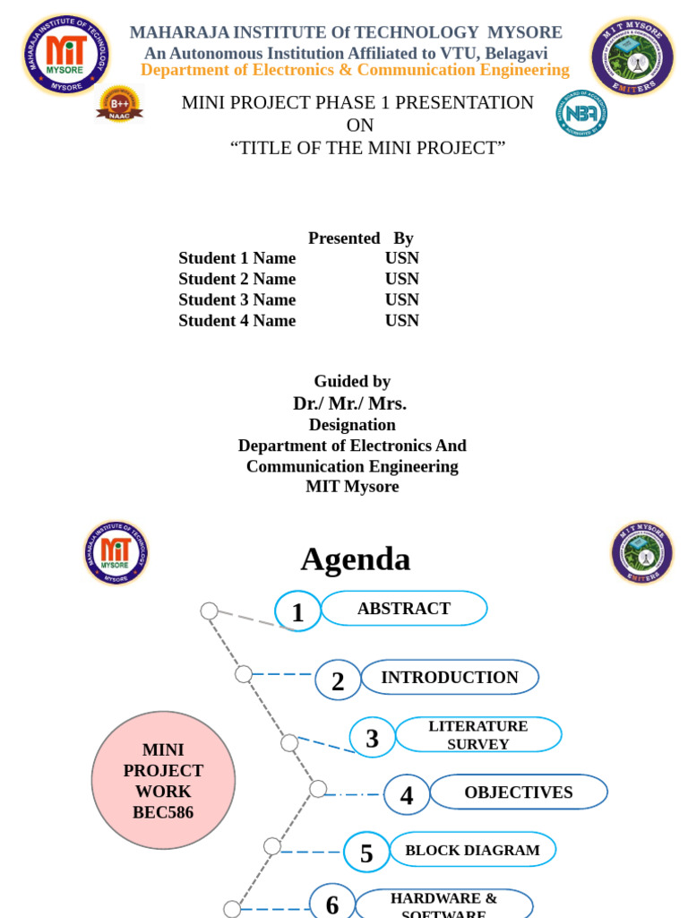 Mini Project Phase 1 Presentation Guide | PDF | Electronic Engineering ...