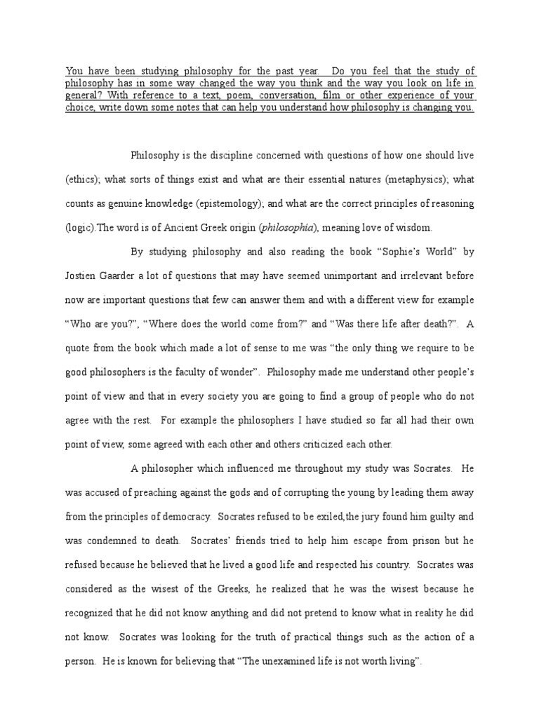 Philosophy reasoning essay picture