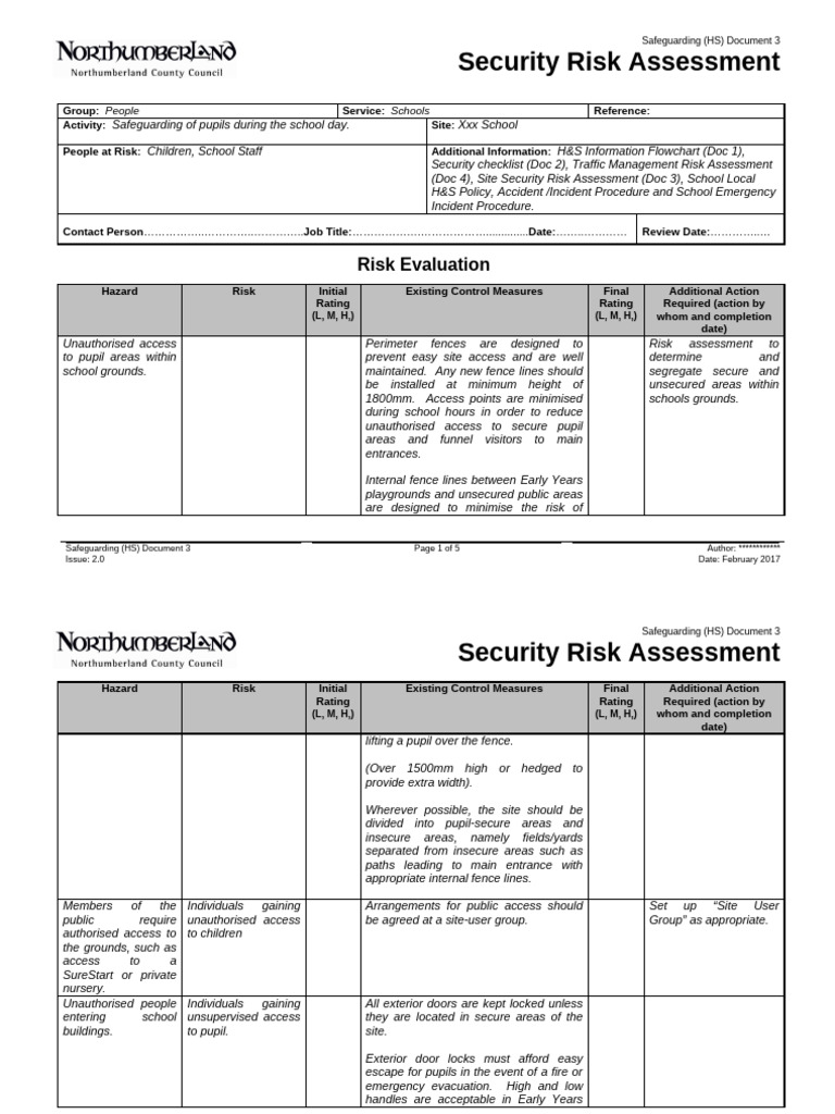 View of School Security Risk Assessment Guide | PDF | Risk | Risk Assessment